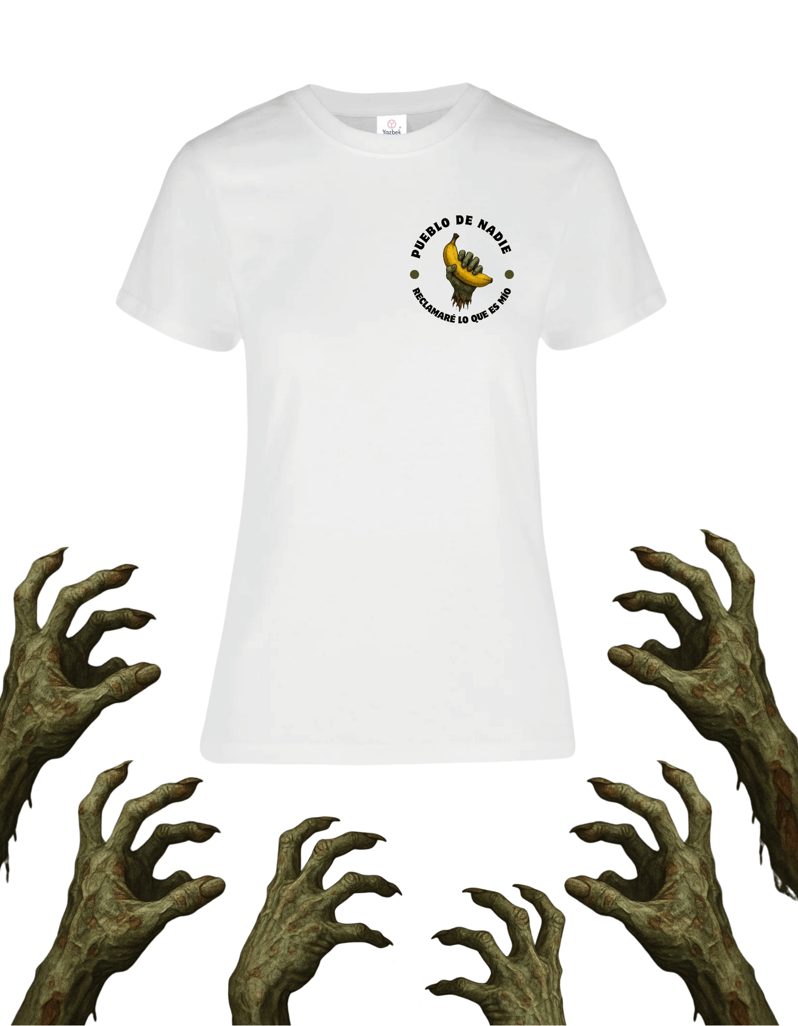 Playera promocional Pueblo de Nadie modelo 28